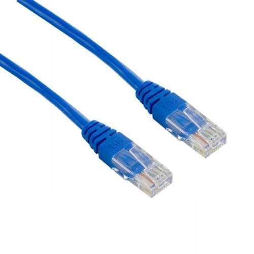 *Kabel sieciowy UTP Patchcord RJ45 5e 5m niebieski