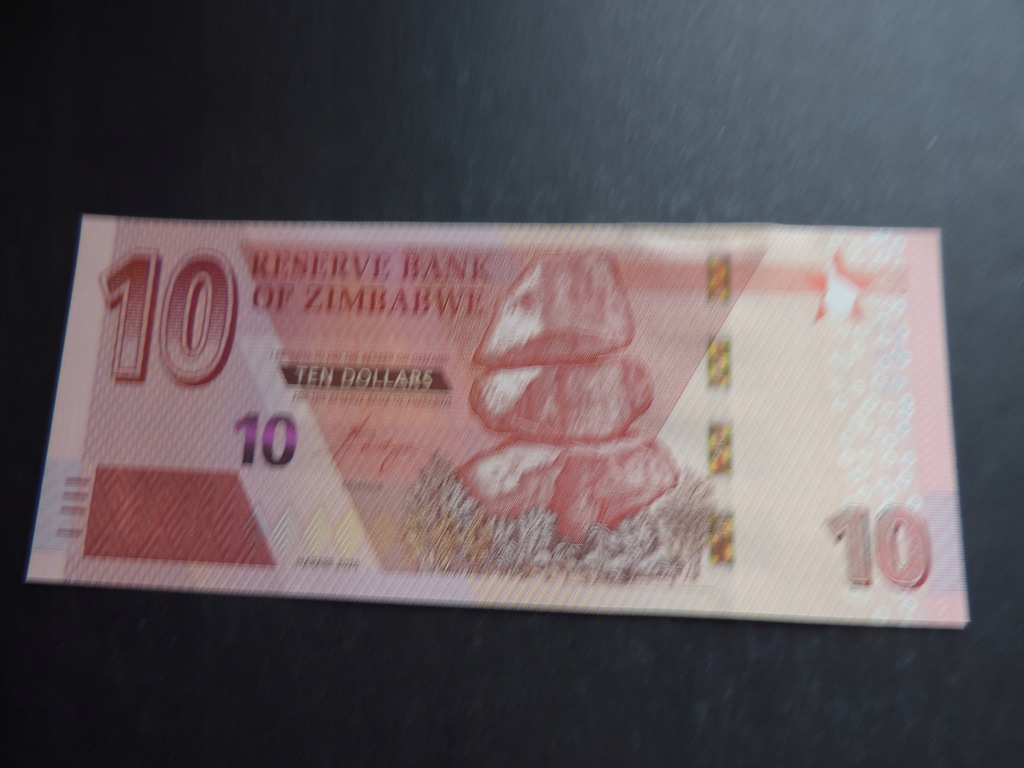 ZIMBABWE 10 DOLLARS 2020