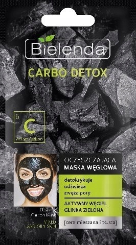 Bielenda Carbo Detox Czarny Węgiel Maska oczyszcza