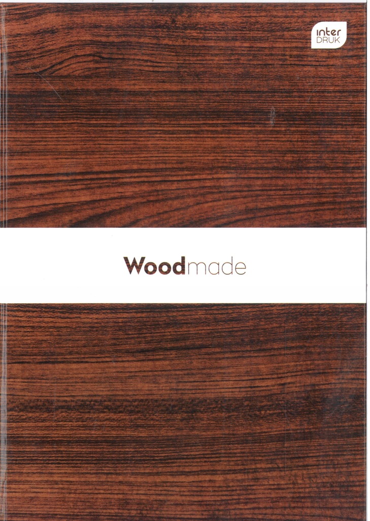 INTERDRUK Brulion kratka A4 80k Woodmade