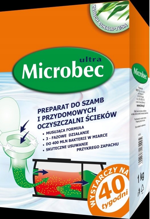 PREPARAT DO SZAMB MICROBEC ULTRA 25G SZTUKI EUKALI