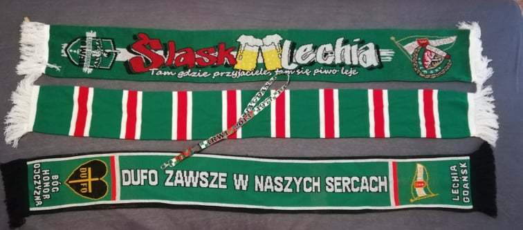 LECHIA & ŚLĄSK szaliki i smyczka