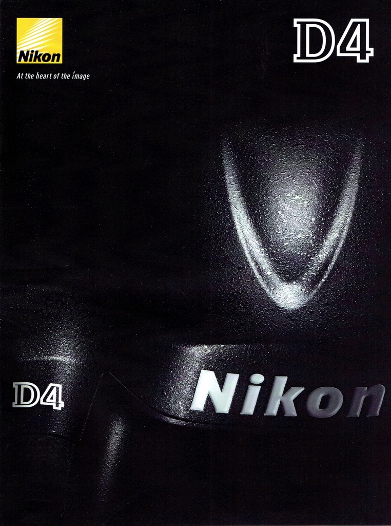 Nikon D4 - folder / katalog 2012 rok