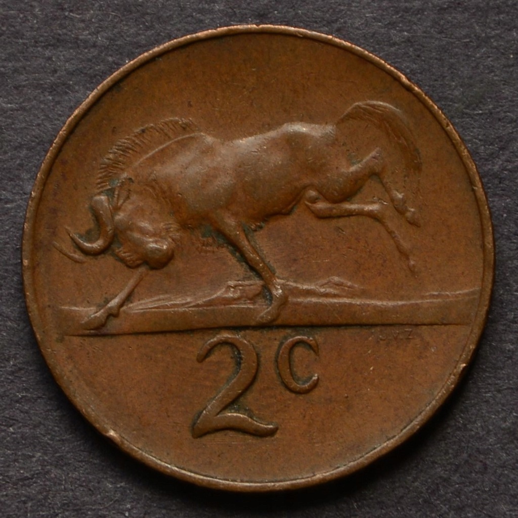 Republika Południowej Afryki - 2 centy 1967
