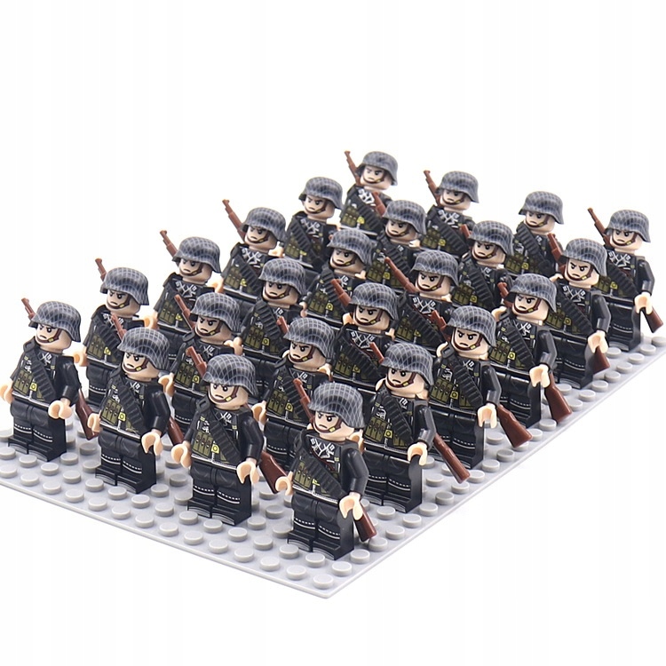 24szt. niemiecka armia Wojsko Żołnierze WW2 LEGO