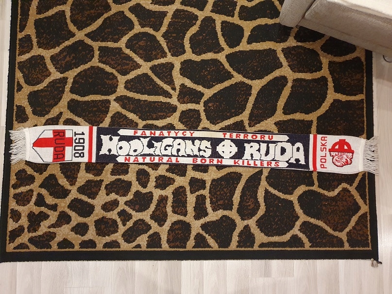 Szalik szal ŁKS Łódź Ruda Hooligans - Lech WKS GKS