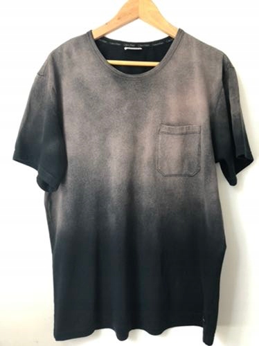 Calvin Klein t-shirt ombre tie dye L cieniowana