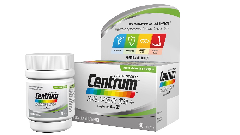 CENTRUM Silver 50+ witaminy suplement diety 30tab