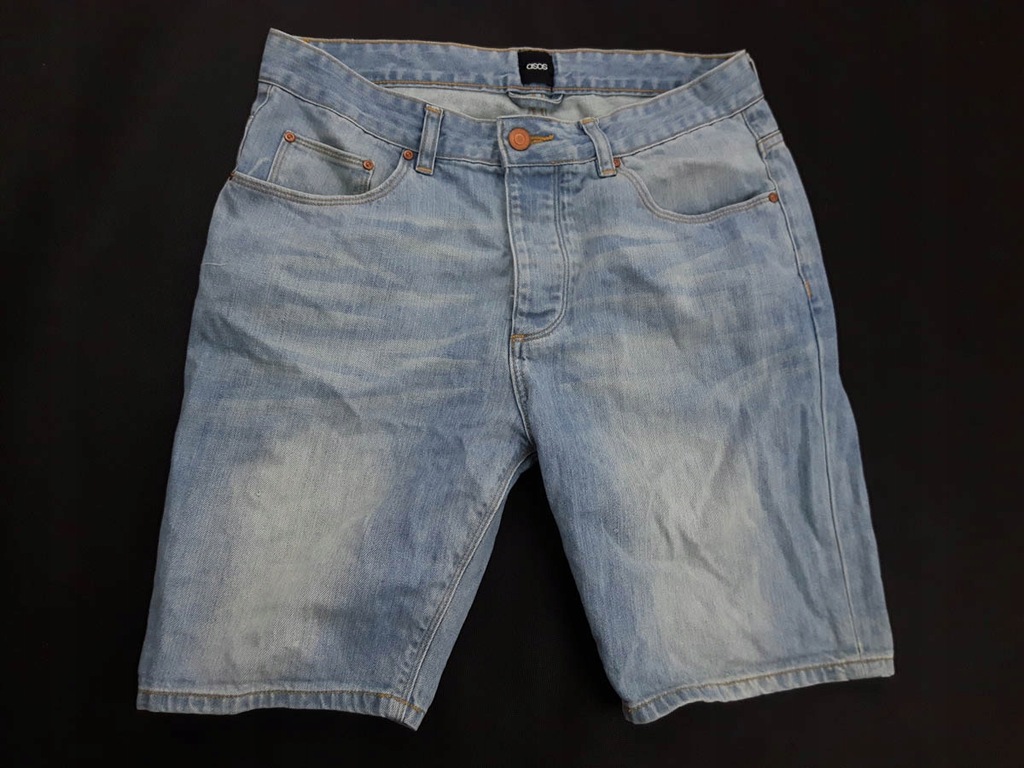 ASOS modne _ JEANSOWE SPODENKI _ bermudy W32