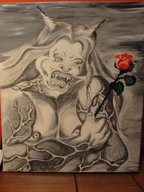 Obraz "Diabeł i Róża"