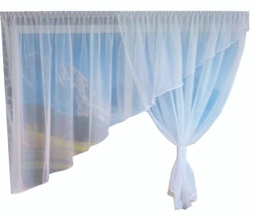 Firana Malwina KRESZ -biala ecru firanki 140-170cm