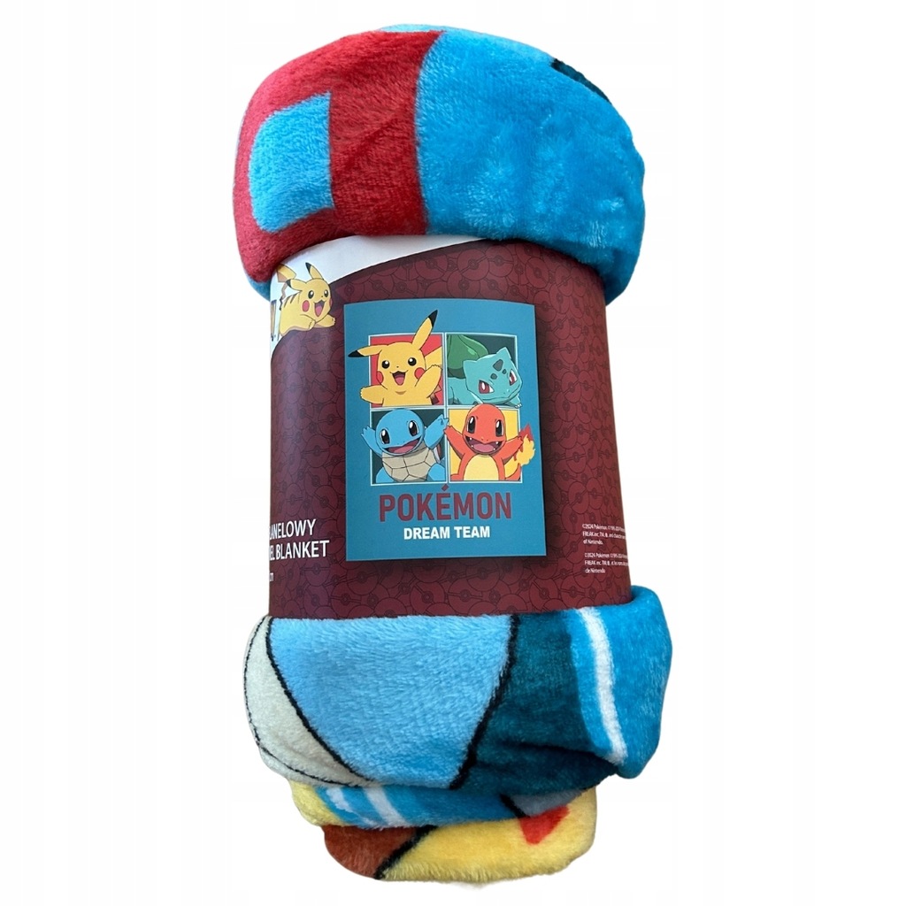 Dziecięcy kocyk flanelowy Pokemon 130x160 cm