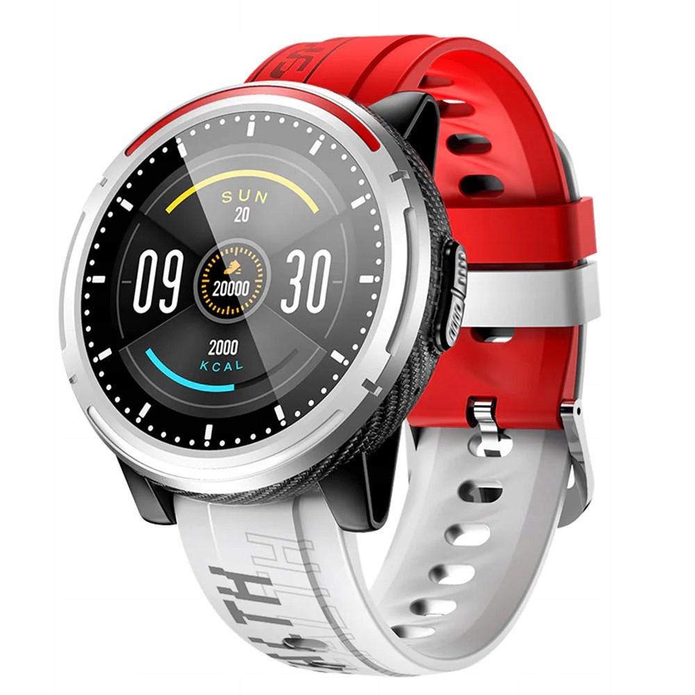 KUMI Smartwatch M1 1.28'' 320 mAh czerwony