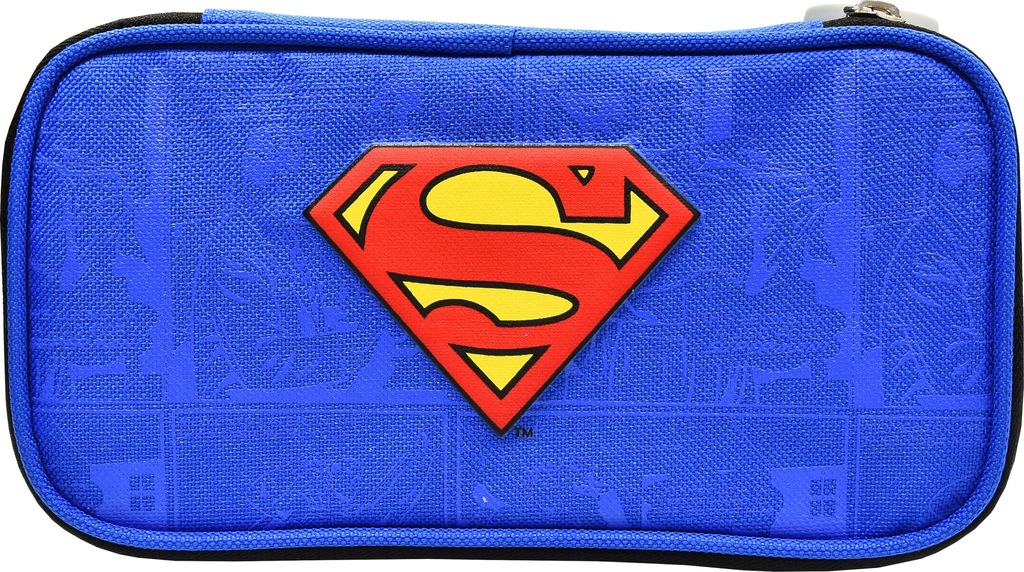 Piórnik owalny kompaktowy Superman