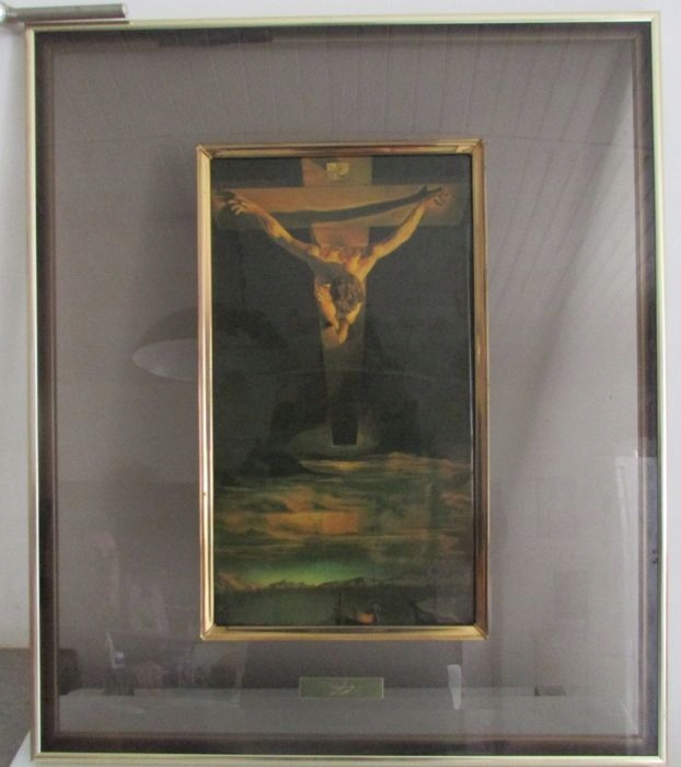 Salvador Dali Chrystus Św. emalia na płytce 1981r