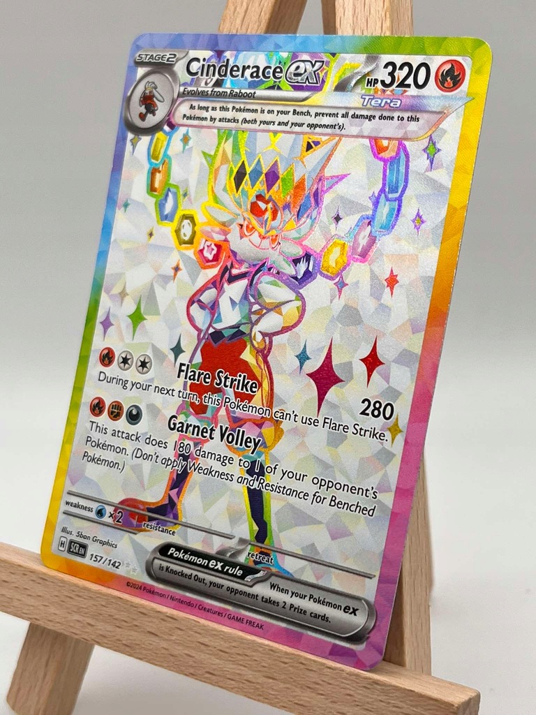 Karty Pokemon TCG Stellar Crown (SCR 157) Cinderace ex