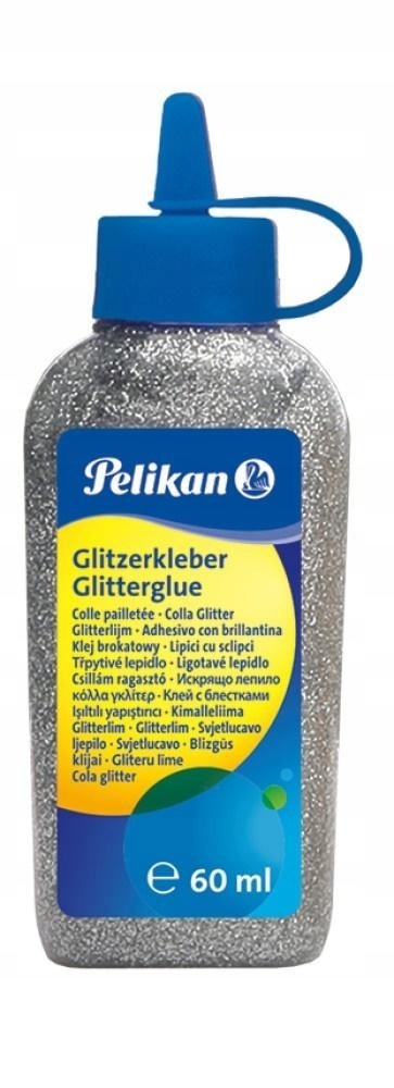 Klej z brokatem 60ml srebrny