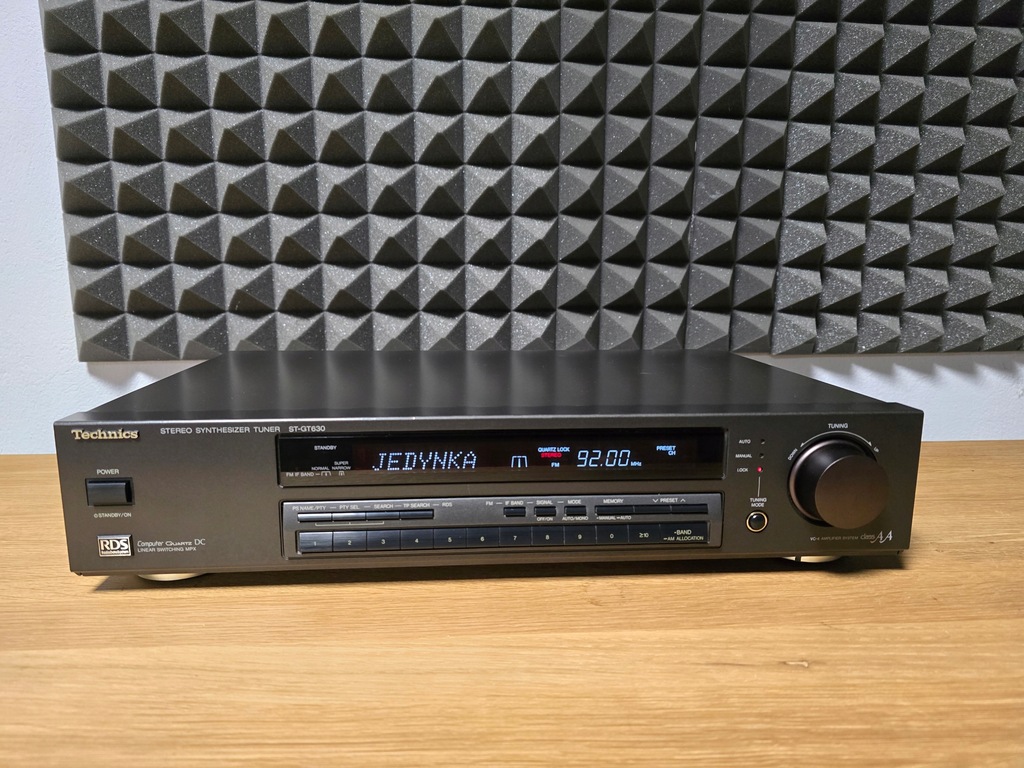 TECHNICS ST-GT630 RDS TUNER RADIOWY PO REGULACJI WYŚWIETLACZ JAK NOWY TOP!