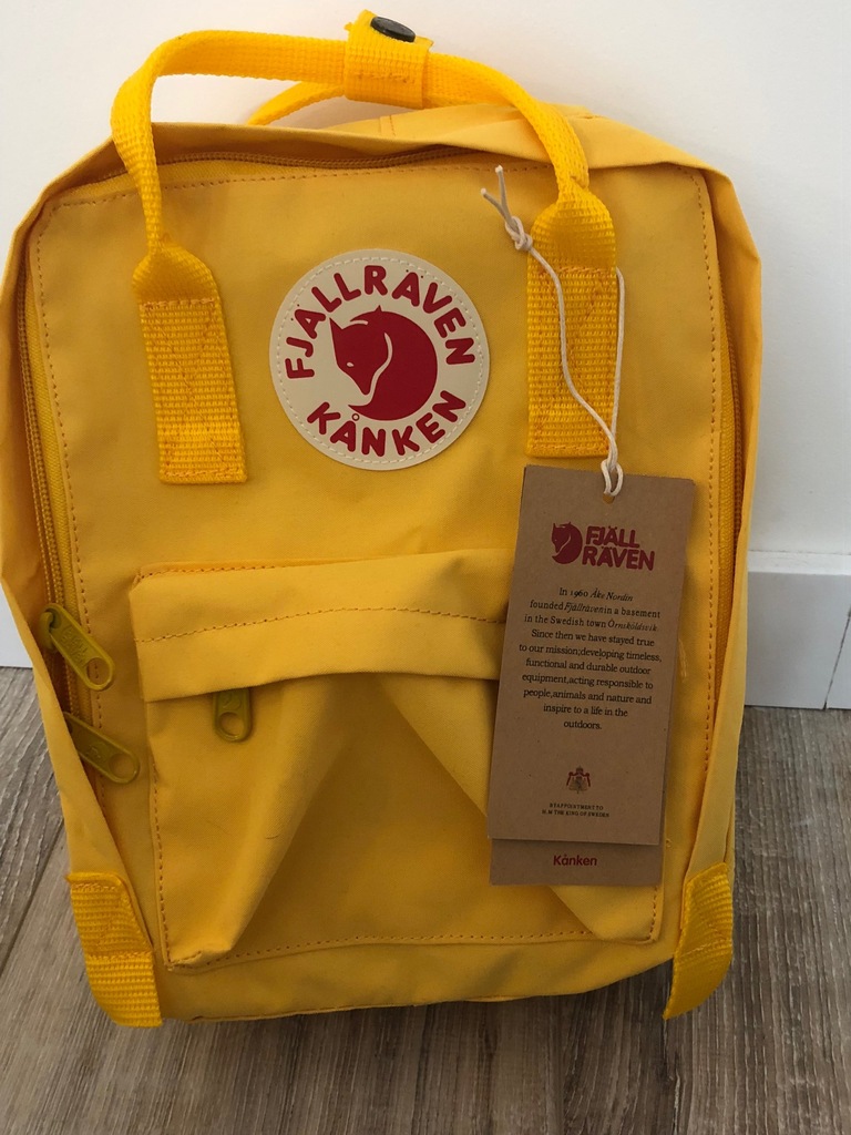 Kanken Fjallraven mini plecak Warm Yellow zółty 7393843553
