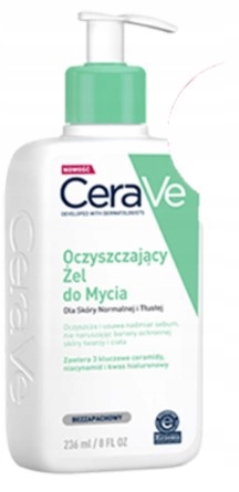 CeraVe 236 ml oczyszczający żel do mycia twarzy