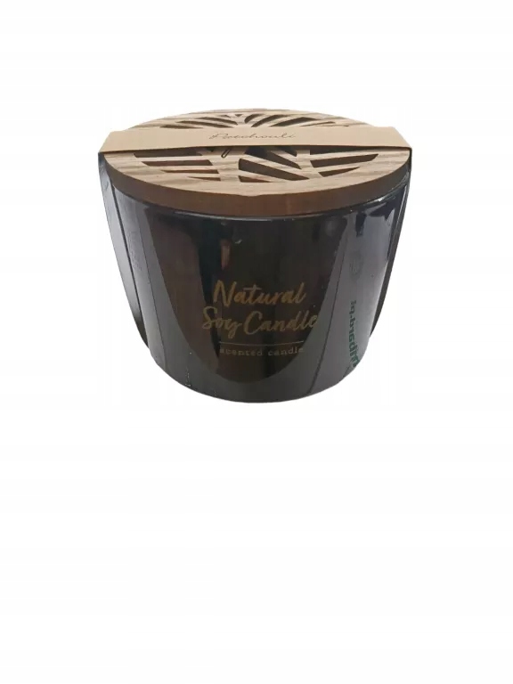ŚWIECA ZAPACHOWA NATURAL SOY CANDLE PEPCO W CZARNYM SZKLE 14931699943