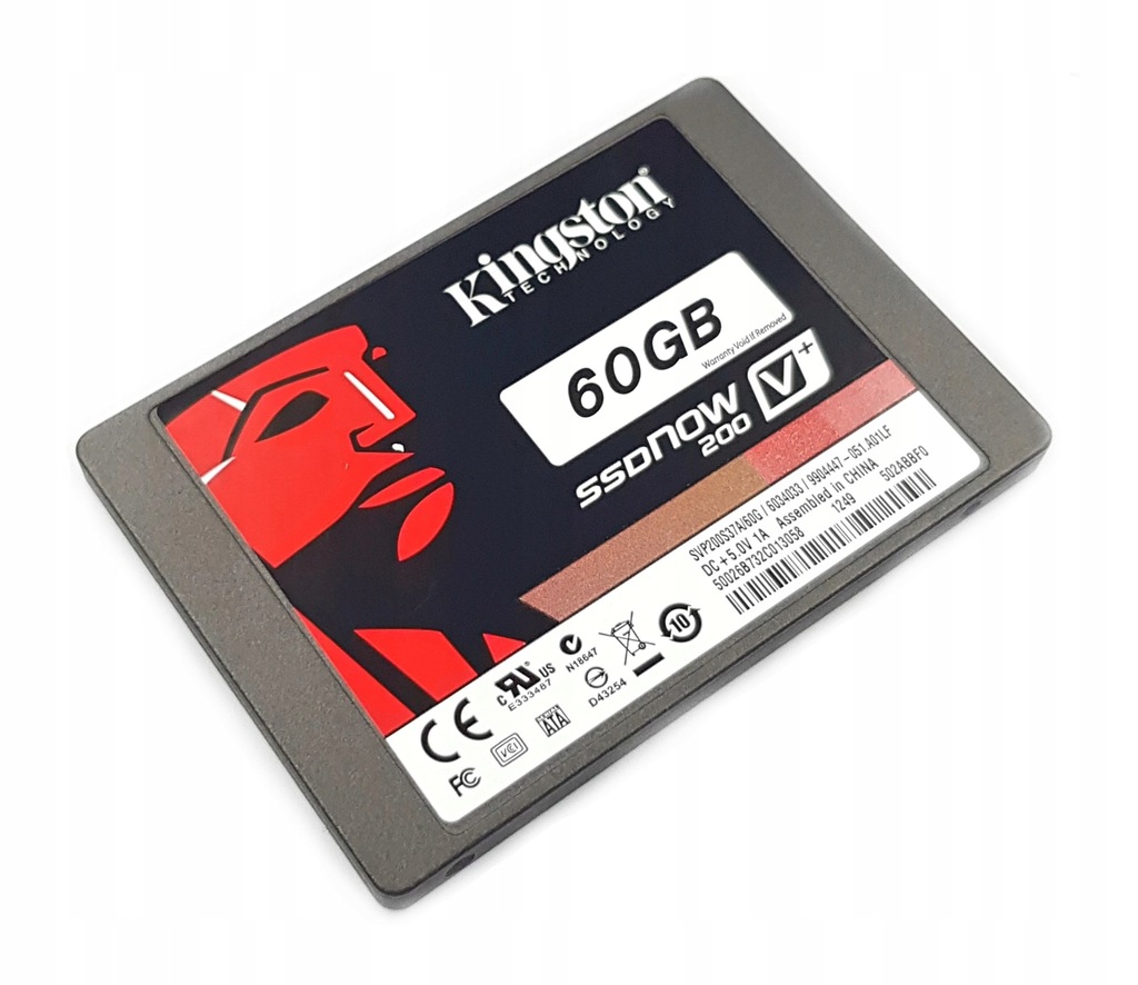 Dysk SSD Kingston SSDNOW V+200 60GB SVP200S37A/60G - 12782016408 ...