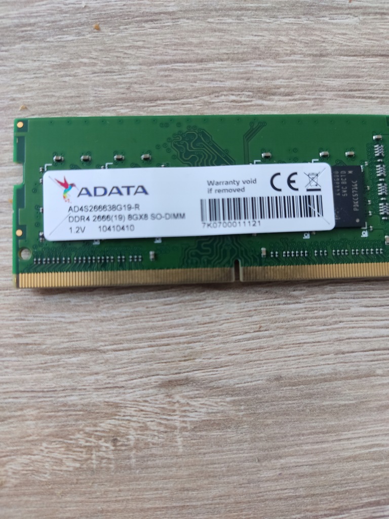 ADATA AD4S266638G19-R DDR4 8GB PC4 2666T