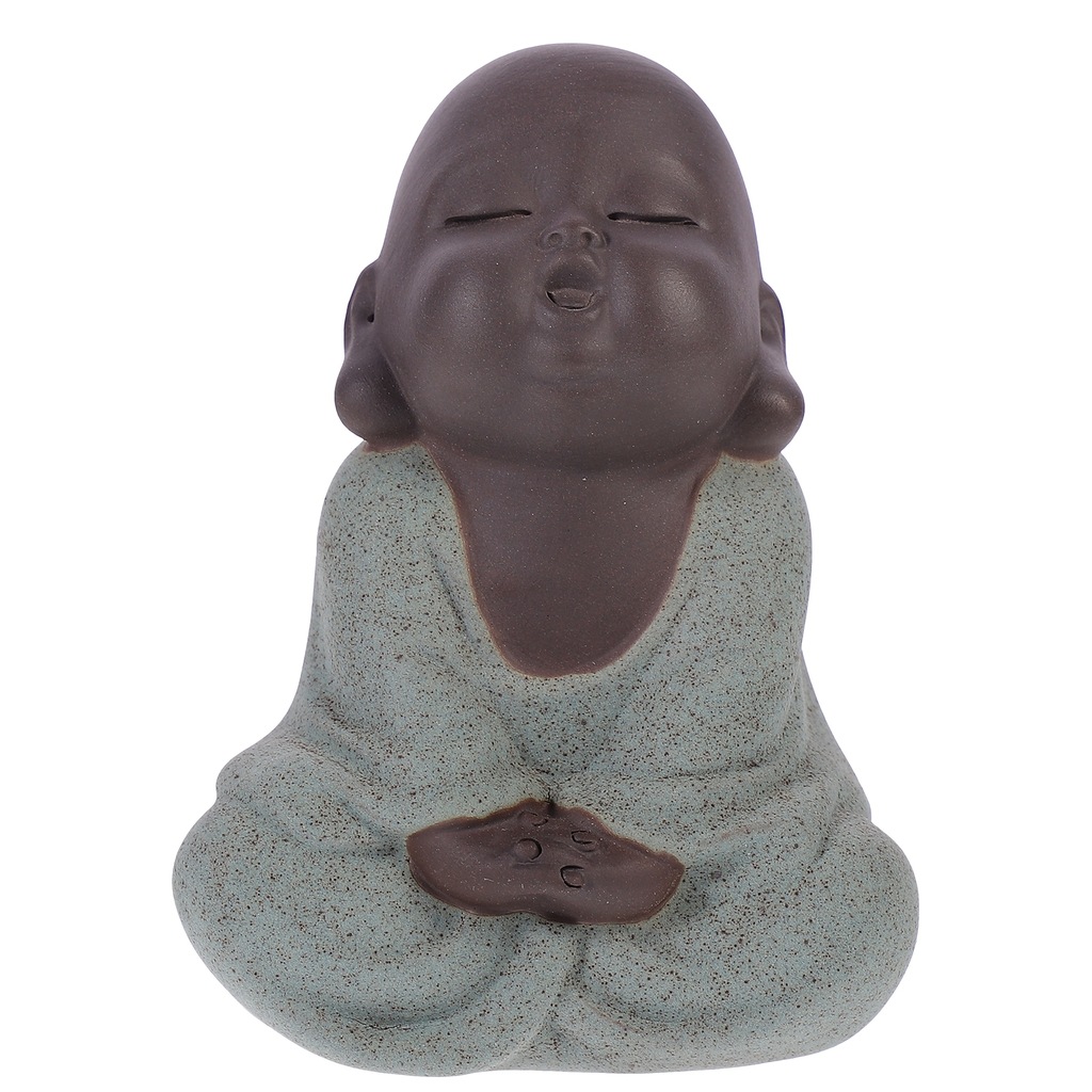 1 PC Adorable Budda Figury Ceramiczne Monk Doll