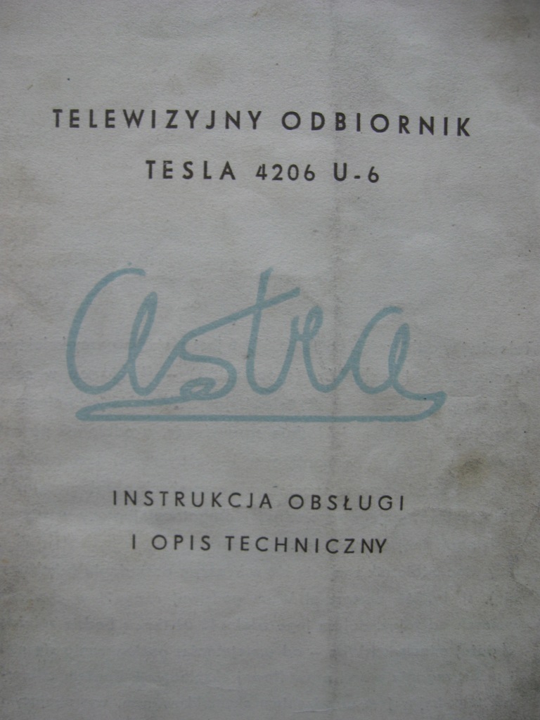 Купить Телевизор TESLA ASTRA U 4206, инструкция + схема: отзывы, фото, характеристики в интерне-магазине Aredi.ru