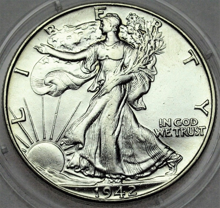 USA 1/2 dolara Half Dollar 1942 Bogini Wolności