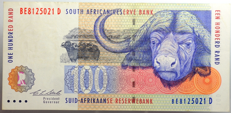 290. RPA, 100 randów ND, bawół