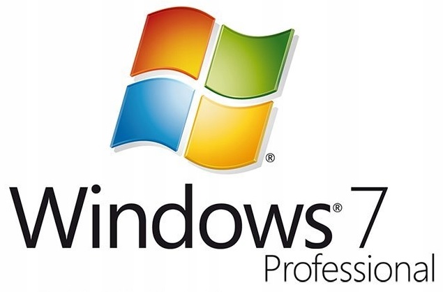 NAKLEJKA z kluczem Windows 7 Professional 64/32