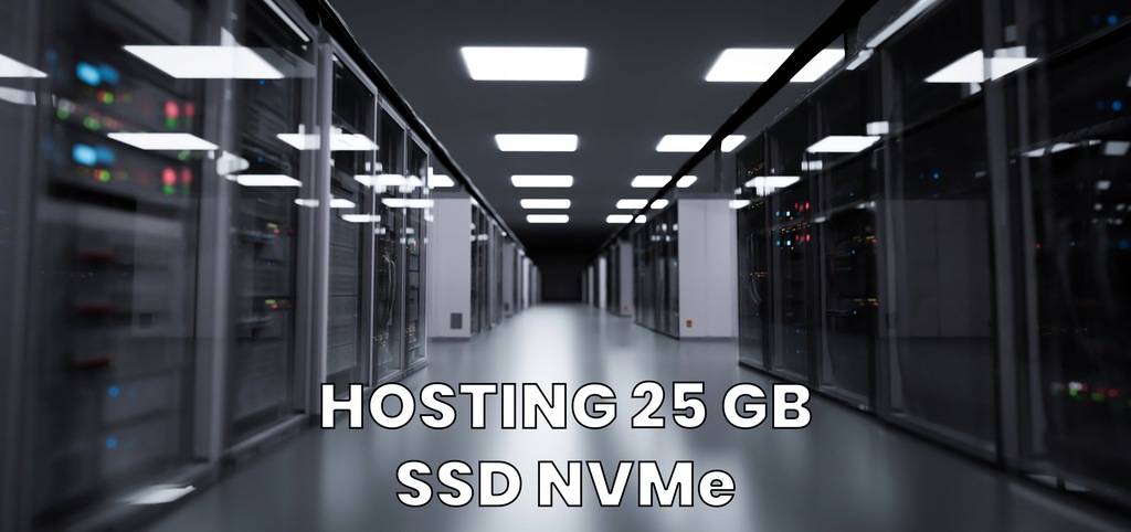 HOSTING 25 GB -NAJSZYBSZE SERWERY SSD MVMe +DOMENA