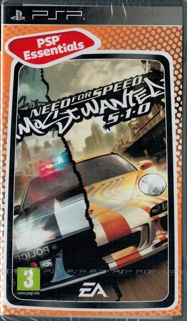 Need for Speed Most Wanted 5-1-0 PSP Okładka PL