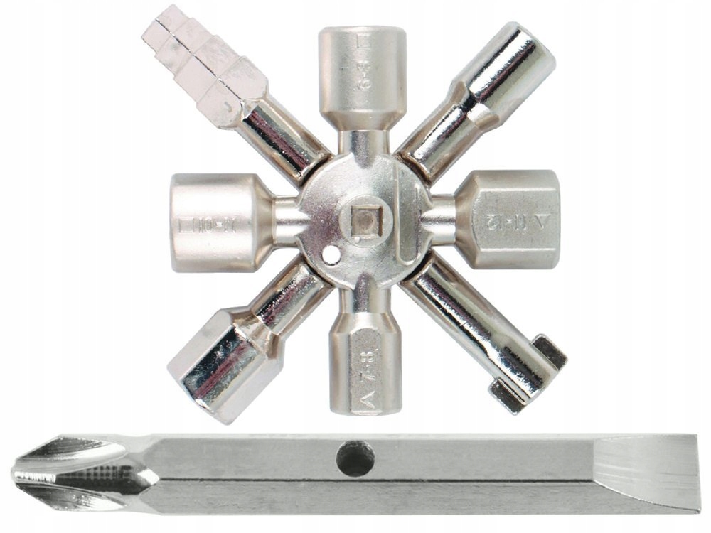 Klucz 10 końcówek szafki elektryk PKP monter majster