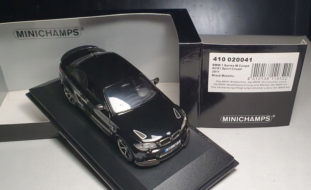 MINICHAMPS BMW ACS1 Mクーペ 2011 ブラック　1/43 MINICHAMPS BMW ACS1 Mクーペ 2011 ブラック 1/43 MINICHAMPS BMW ACS1