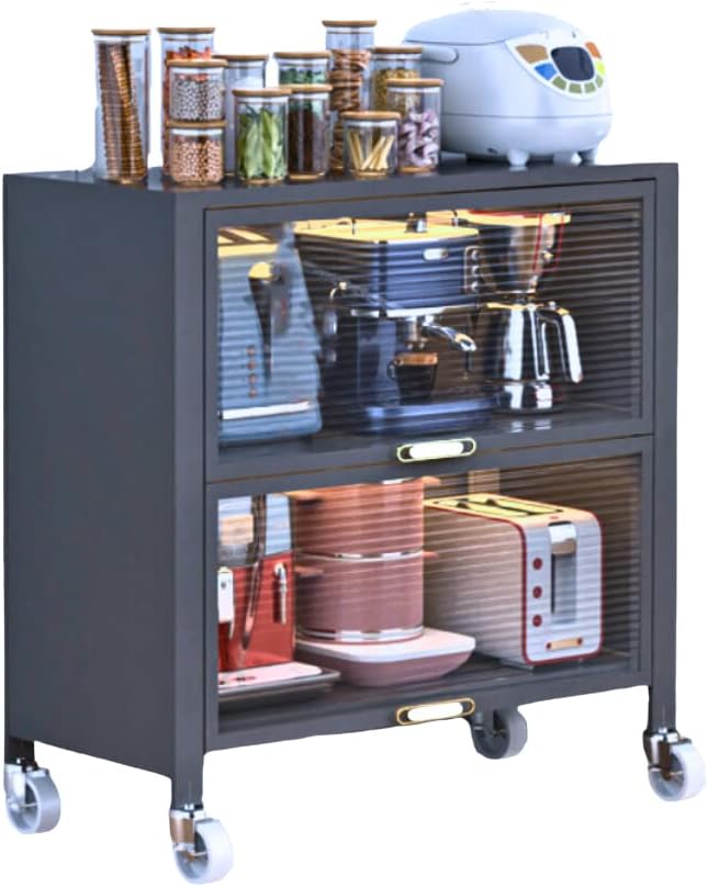 SZAFKA METALOWA NA KÓŁKACH DO KUCHNI ŁAZIENKI SZARA ORGANIZER 60 CM OPIS