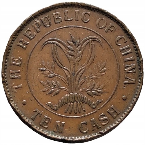 86140. Chiny - 10 cash - 1920r.