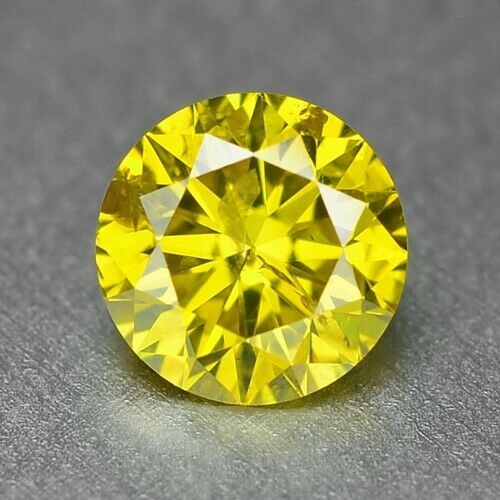 Diament Brylant na złoty pierścionek Żółty 0.31 ct - Certyfikat AIG - Wideo