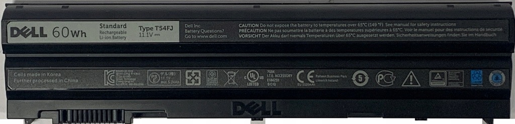 Bateria Dell Latitude E6420 E6430 E6520 E6530 60Wh 5200mAh NORMAL 833