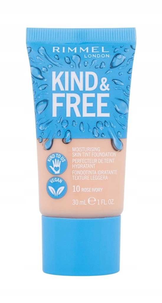 Rimmel London Podkład Bez ochrony SPF 10 Rose Ivory Kind Free Moisturising