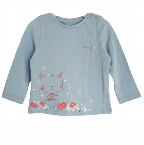 Bawełniana bluzeczka t-shirt kot MOTHERCARE 74