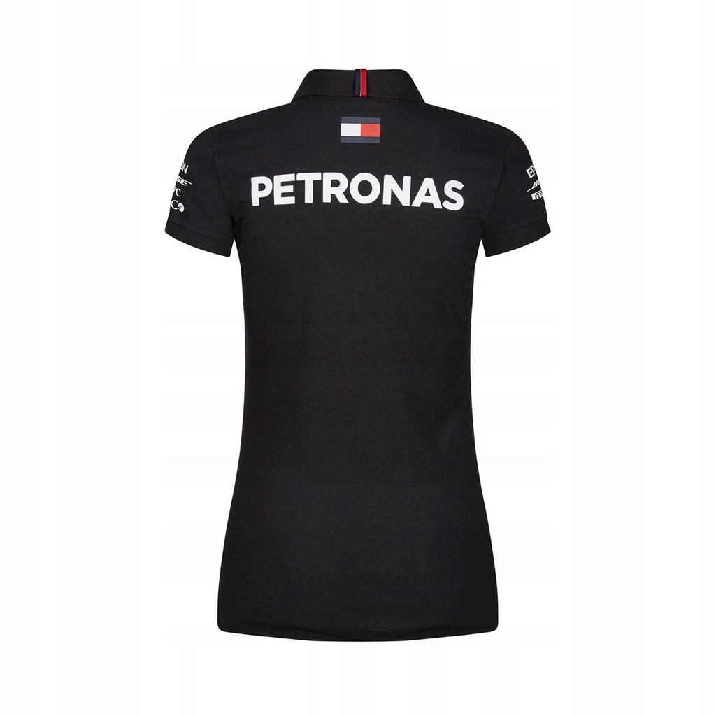 Koszulka polo damska czarna Mercedes F1 2019 L