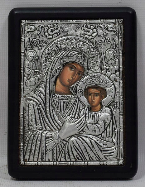 Ikona grecka Matka Boska z dzieciątkiem Jezus 23x17cm