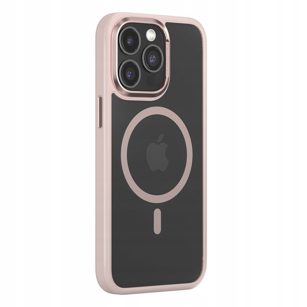 Plecki Etui Comma Joy Elegant MagSafe do iPhone 15 Plus różowe