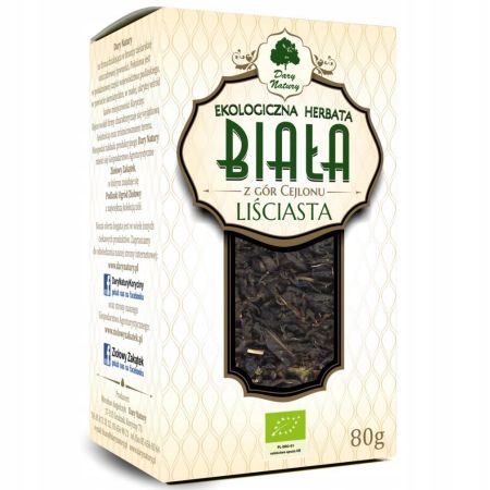 Dary Natury Herbata biała liściasta 80 g Bio