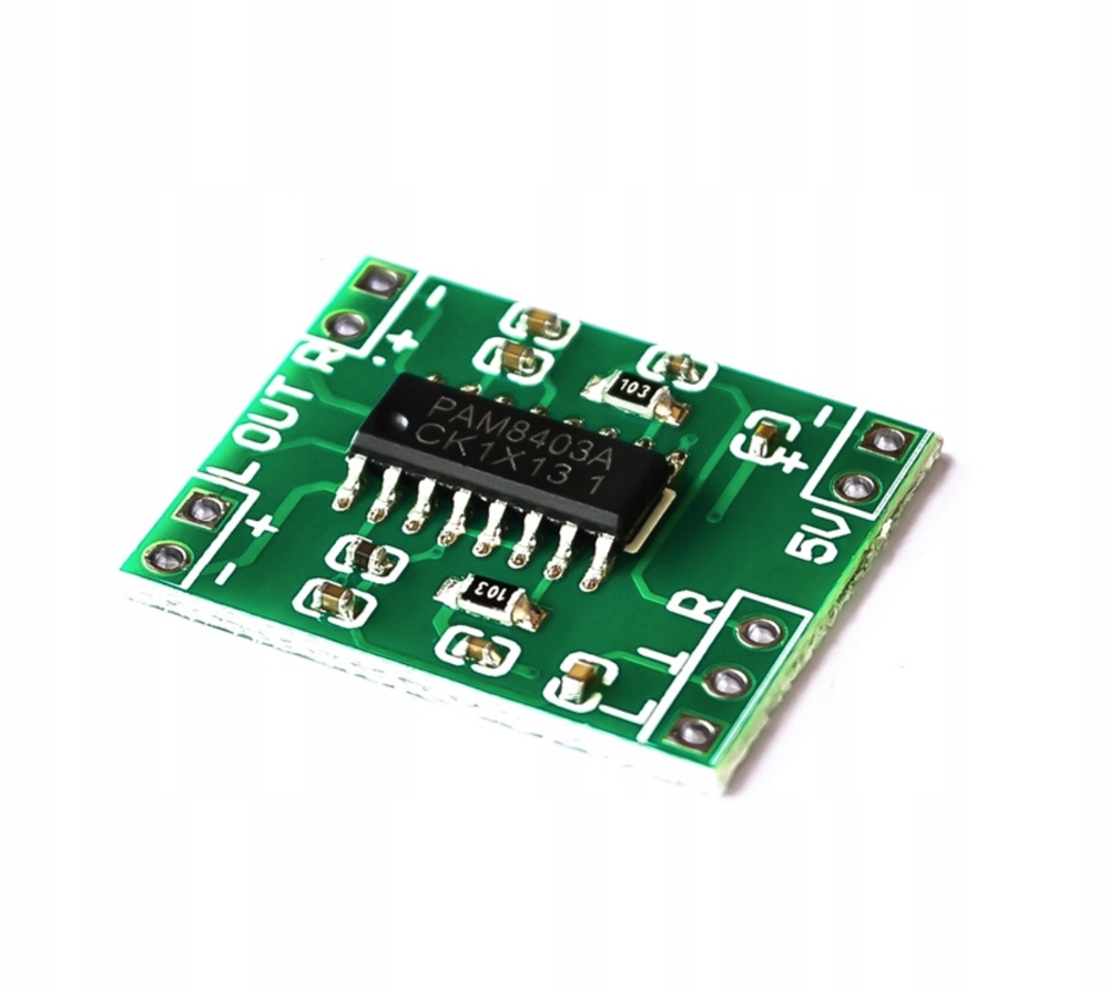 WZMACNIACZ AUDIO PAM8403 2x3W ARDUINO