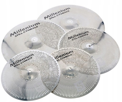 Ciche talerze do perkusji zestaw Millenium Cymbal