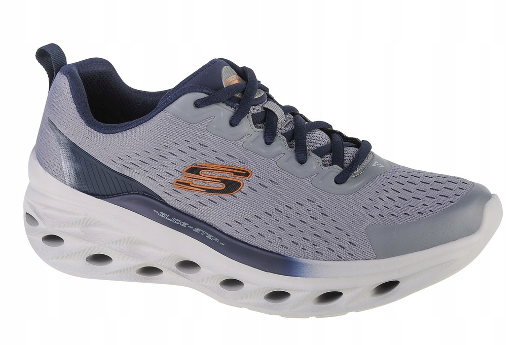 Skechers GLIDE STEP SWIFT -44- Buty Do Biegania Męskie Tkanina Szary