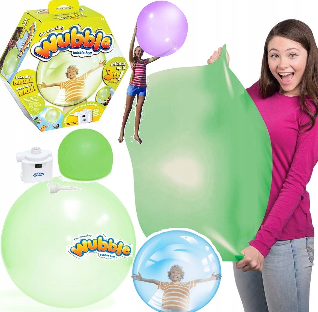 Oryginalna Wubble Banko Pilka Gigant 90cm Pompka 8522291483 Oficjalne Archiwum Allegro